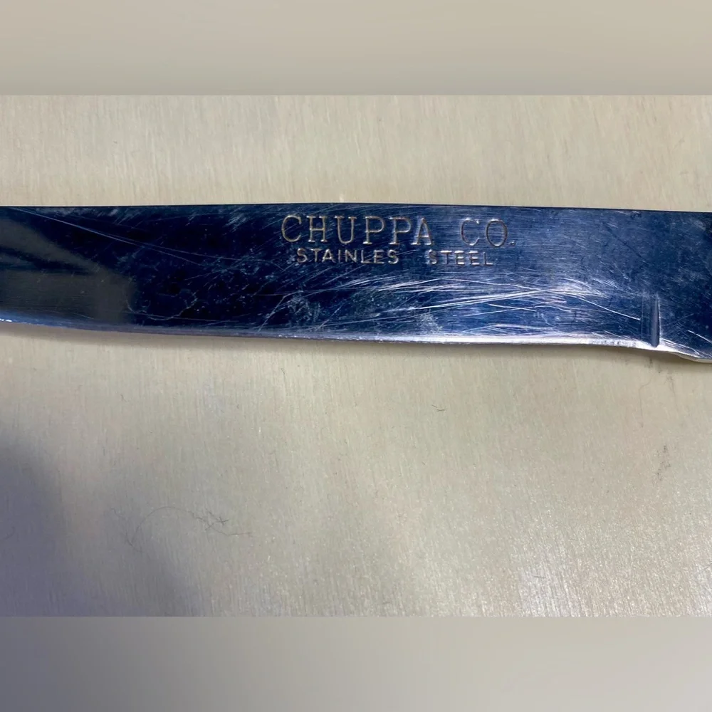 Vintage Aluminum‎ Chuppa Co. Stainless Steel Knife With 4.5” Blade